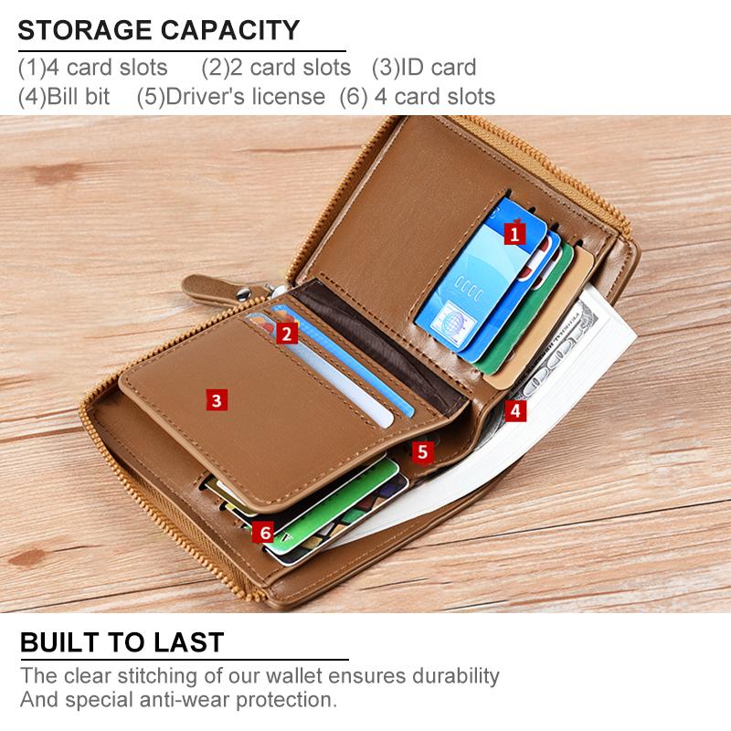 RFID Protected Leather Wallets For Men